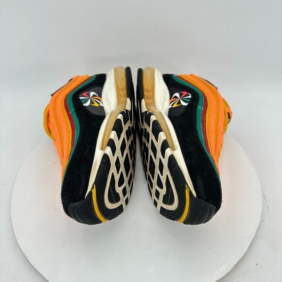 Nike Air Max 97 Men Size 9 CK9399-001 Orange Sunburst Wheel Logo Training Shoes - Picture 7 of 11